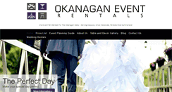 Desktop Screenshot of okanaganeventrentals.com